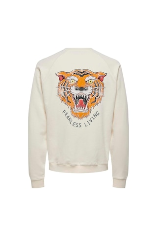 Only & Sons Onsmıchı Lıfe Reg Crew Neck Sweat Krem 22030618 001