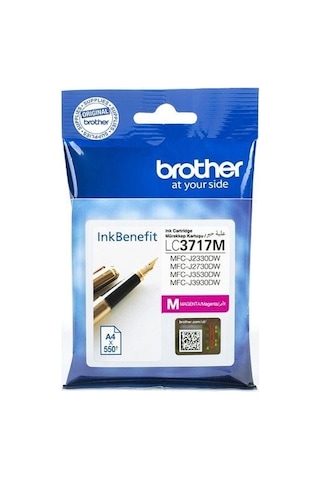 Brother Lc3717m Kırmızı Mürekkep Kartuş 550 Sayfa