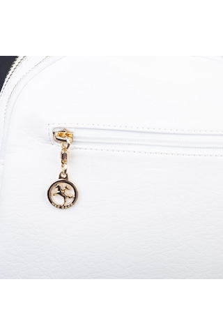 Nas Bag Kadın Çok Gözlü El Omuz Ve Çapraz Çantası 25x20 Cm Beyaz Victoria