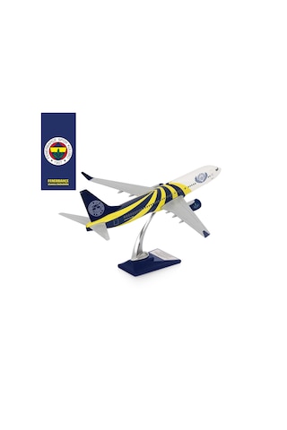 Zekupp Boeing 737-800 1/100 Ölçek Fenerbahçe Lisanslı Sarı Lacivert Tasarım Maket Uçak