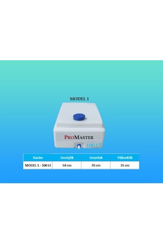 100 Lt Model 1 Kare Su Deposu Tankı Bidonu Karavan