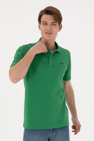 U.S. Polo Assn. Erkek Regular Fit Polo Yaka Yeşil Basic Tişört 50306007-VR054