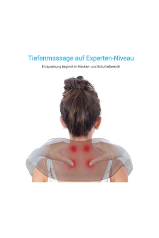 Fitleap Masaj Aleti, Boyun Sırt Omuz Masaj Aleti, Kas Ağrılarının Giderilmesi İçin Shiatsu Masajı, Işık Kızılötesi Isı Masajı