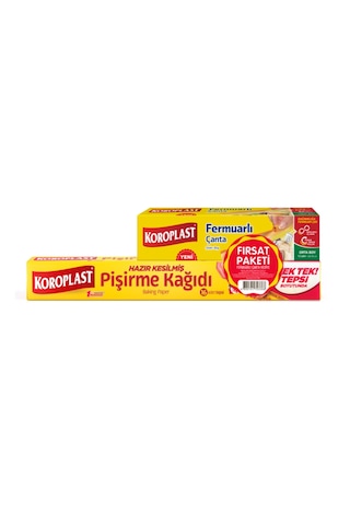 Koroplast Pişirme Kağıdı 16 Lı Fermuarlı Çanta Orta Boy 12 Li X 3