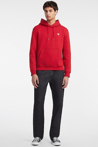 Guess Erkek Gj Hood Slım Mını Kapüşonlu Sweatshirt - Kırmızı Kırmızı