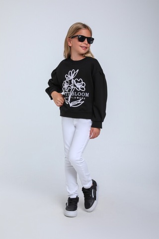 Xo Kids Kız Çocuk Sweatshirt 5-9 Yaş 35855 Siyah
