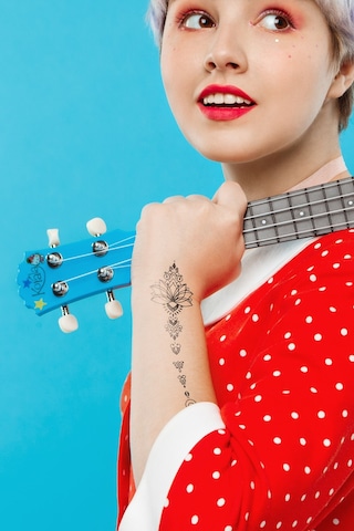 Botanik -2 Geçici Dövme,geçici Tattoo ,vücut Dövme,kol Bilek Dövme,boyun Dövme,sırt Dövme