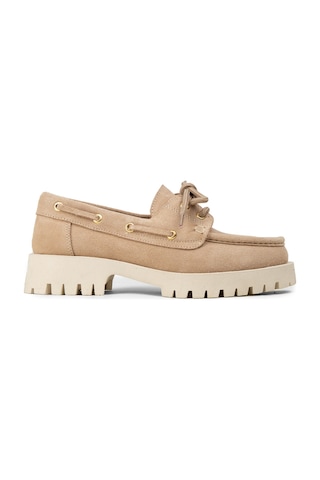 Deery Kadın Hakiki Süet Bej Marin Loafer - 02036zbejc01
