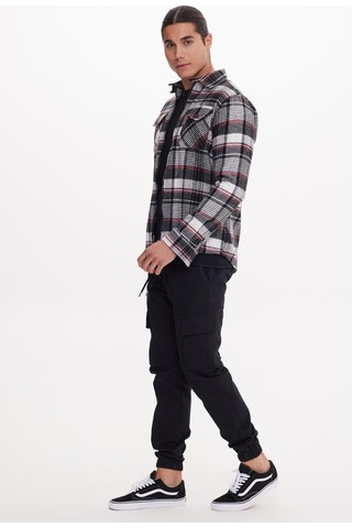 Calıfornıa Siyah-kırık Beyaz Basıc Gömlek Çok Renkli