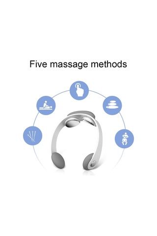 Butu Servikal Omurga Masajı Tens Mikro Akım Darbeli Askılı Boyun Masaj Cihazı Beyaz