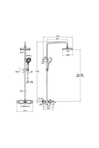 Artema Base Square A47304 Duş Sistemi, Krom Diğer