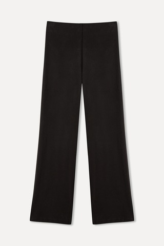 Mudo Kadın Kadın Kahverengi Wide Leg Örme Pantolon 1264856
