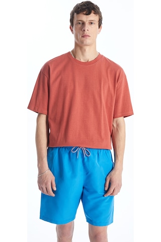 Lcwaıkıkı Classic Mavi Kısa Boy Basic Erkek Deniz Şortu
