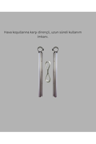 25x60 Cm Çamaşır Askılığı Kare Balkon Demiri İçin Dayanıklı Tasarım Çok Renkli