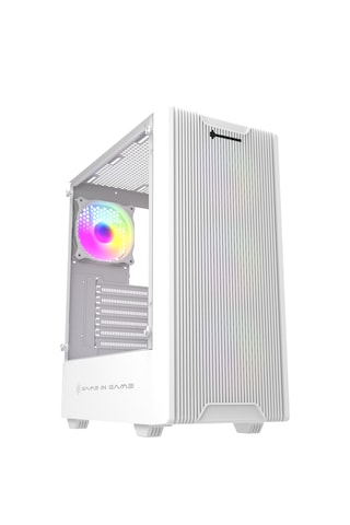 Game İn Game Pony Beyaz 4x12cm Argb Fan Mesh Panel Temper Atx Kas