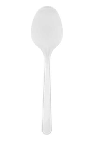 Beyaz Plastik Kaşık 25 Li