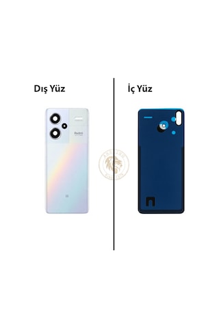 Xiaomi Redmi Note 13 Pro Plus 5g - Lensli Mistik Gümüş Arka Pil Kapağı Batarya Kapağı Back Cover Çok Renkli