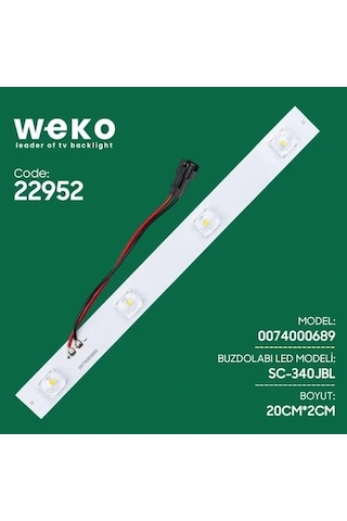 Buzdolabı İç Aydınlatma Ledi Sc-340jbl 0074000689 4 Çipli Lensli Beyaz
