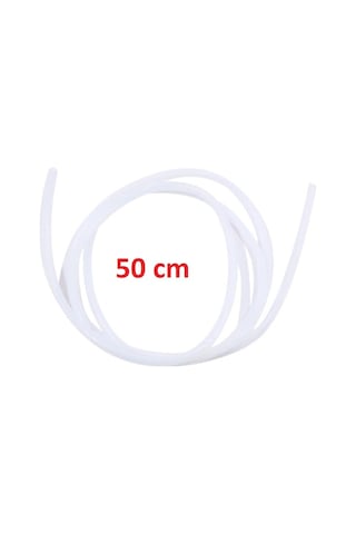 2mmx4mm 3d Yazıcı Pfte Teflon Boru - Beyaz - 50cm