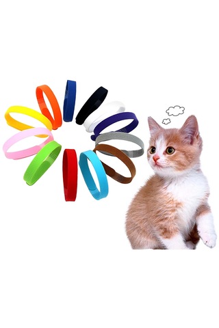 Homyl 12 Adet Tanımlama Köpek Tasmaları Ayarlanabilir Kimlik Açık Mor