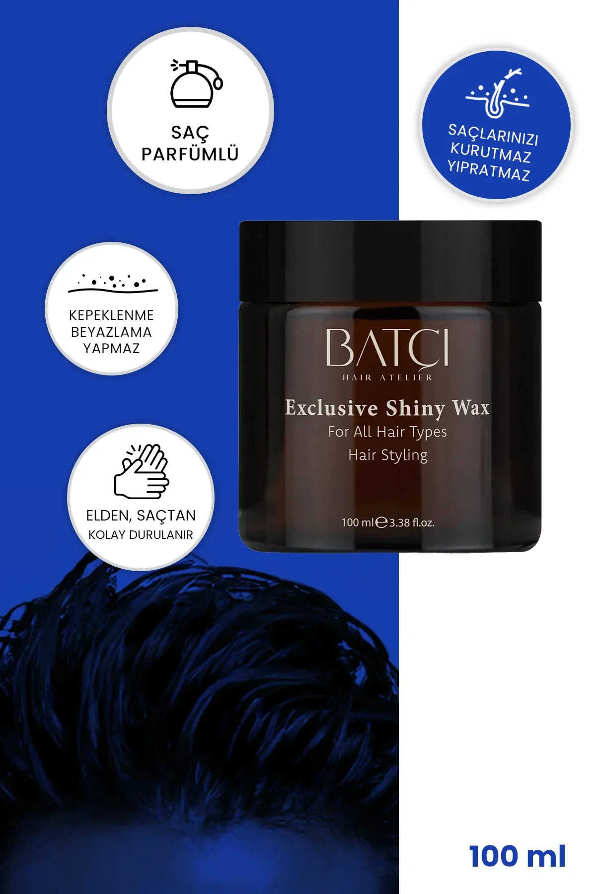 Exclusive Shiny Wax Işıltılı Ve Gün Boyu Kalıcı Parlak Wax 100 Ml