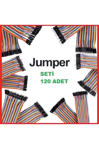 120 Li Dişi Dişi, Erkek Erkek, Erkek Dişi Jumper Kablo Seti 120 Li Dişi Dişi, Erkek Erkek, Erkek Dişi Jumper Kablo Seti