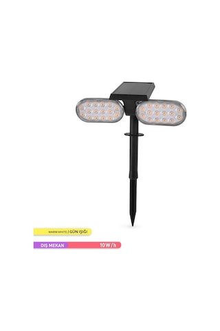 Ack Solar Led Kazıklı Çim Armatürü Güneş Enerjili Bahçe Duvar Ayd