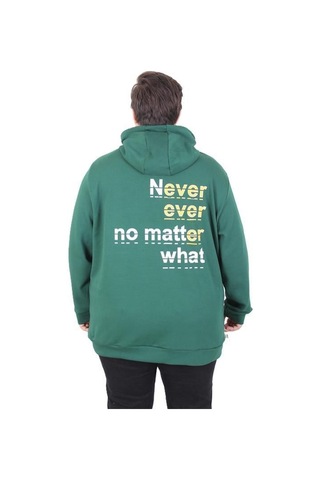 Starbattal Büyük Beden Kapüşonlu Sweat Double Face Never 25706 Neftı Neftı