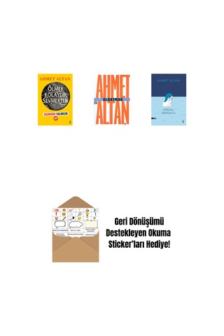 Ölmek Kolaydır Sevmekten Okumayan Kalmasın + Aldatmak - Yalnızlığın Özel Tarihi Cep Boy + Kristal Denizaltı + Okuma Sticker'ları