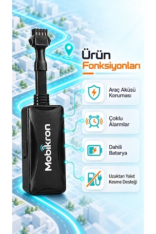Mk190-1 2026 Nesil Araç Takip Cihazı - 12 Ay Hat+server Dahil - Uzaktan Motor Blokajlı Tak Çalıştır