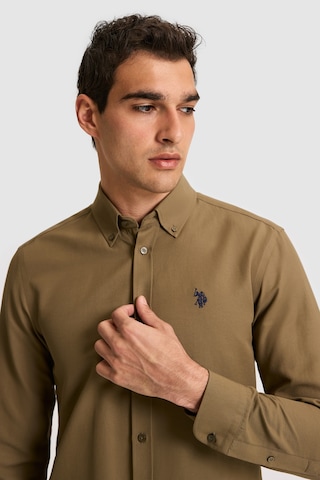 U.s. Polo Assn. Erkek Haki Gömlek Basic 50324708-vr027