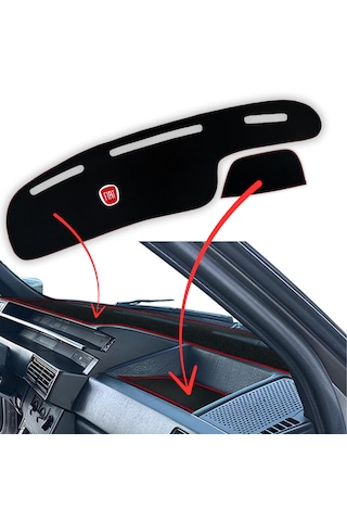 Fiat Tipo Tempra Nakışlı Torpido Kaplama Koruma Halısı Örtüsü