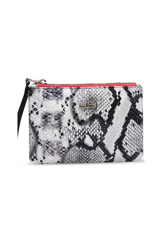 Deri Company Kadın Basic Clutch Çanta Zebra Desenli Siyah Beyaz (4031-Z) 214030 Siyah