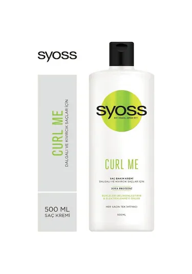 Syoss Curl Me Saç Bakım Kremi 500 Ml 3 Adet