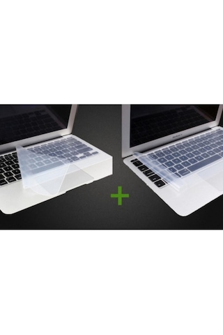 2 Adet Şeffaf Silikon Notebook Laptop Klavye Koruyucu Anti-toz Ve Su Geçirmez 15,6 Inç