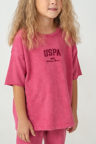 U.s. Polo Assn. Kız Çocuk Pembe Bermuda Takım Us2530-c-v2 Pembe