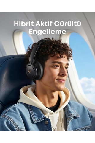 Anker Soundcore Q30 Kulak Üstü Bluetooth Kulaklık, Hibrit Aktif Gürültü Engelleme, Yüksek Çözünürlüklü Ses,
