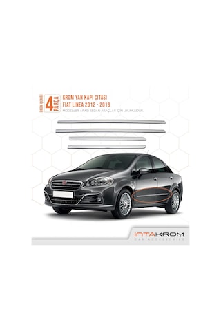 intakrom Fiat Linea Krom Yan Kapı Çıtası 2012-2018