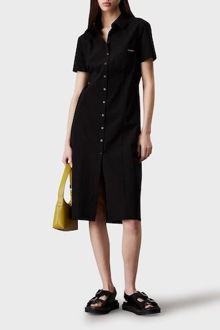 Calvin Klein Bayan Elbise J20j225299 Beh Siyah Siyah