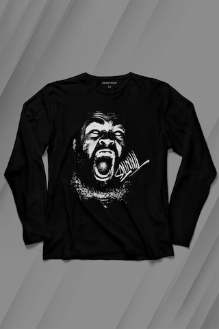 Zeroh Tinnitus Musicalbüm Uzun Kollu Tişört Baskılı T-shirt 001