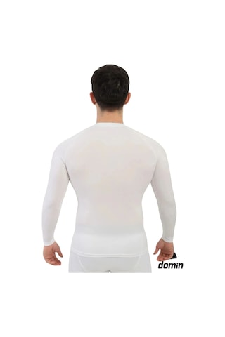 Hnc Sport Erkek Uzun Kol Compression Fitness Gym Body Tshirt Beyaz