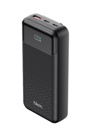 Power Nano 20.000 Mah 20W Pd 20W Hızlı Şarj Destekli Type-C Ve Lightning Kablolu Powerbank Siyah