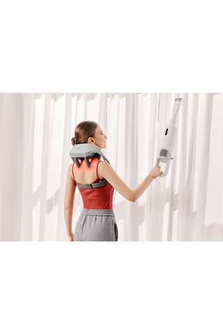 Skg H5 Mini Taşınabilir Omuz Ve Boyun Masaj Aleti, 6d Shiatsu Masaj Terapisi, Termoterapi Gri