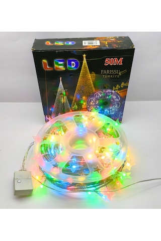 50 Metre Rgb Yıldızlı Led Işık 8 Modlu, 250 Yıldız, Yılbaşı Ve Etkinlik Aydınlatması RGB