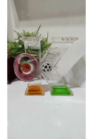 Sulu İçi Dönen Model Saat Boyut 13 Cm
