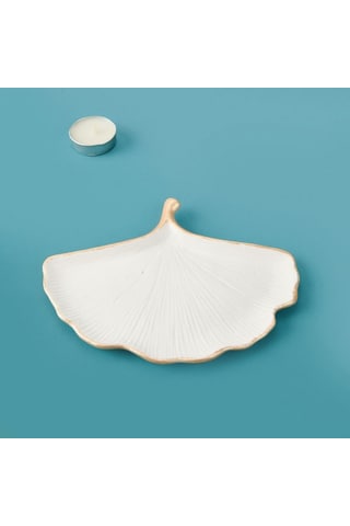 Evidea Deco Ginko Dekor - Beyaz - 17 Cm