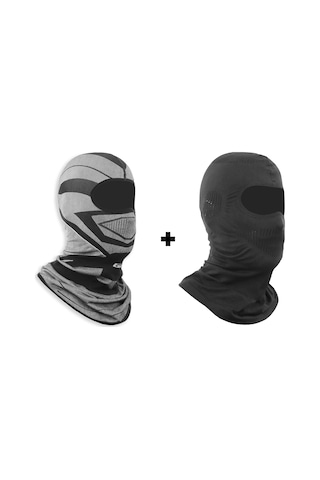 GP Kompozit Motorcu Balaklava Maske Seti (1 Adet Yazlık + 1 Adet Kışlık)
