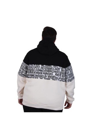 Starbattal Büyük Beden Kapüşonlu 3ip Sweat Transforming 25713 Sıyah Siyah