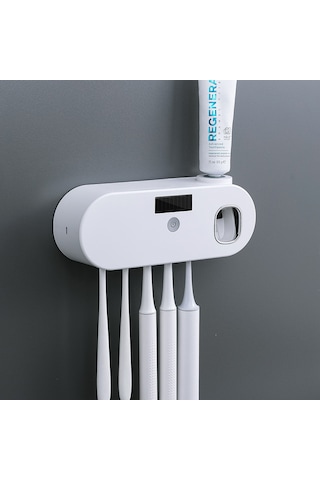 Akıllı Uv Diş Macunu Sıkma Diş Fırçası Tutucu Yeşil