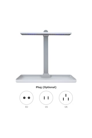 Yaozixa 10w Tam Spektrum Led Bitki Işığı - 4 Aydınlatma Seviyesi, 3/9/12s Zamanlayıcı, Yükseklik Ayarlanabilir, 800lm, Beyaz, 220v Avrupa Standardı Beyaz